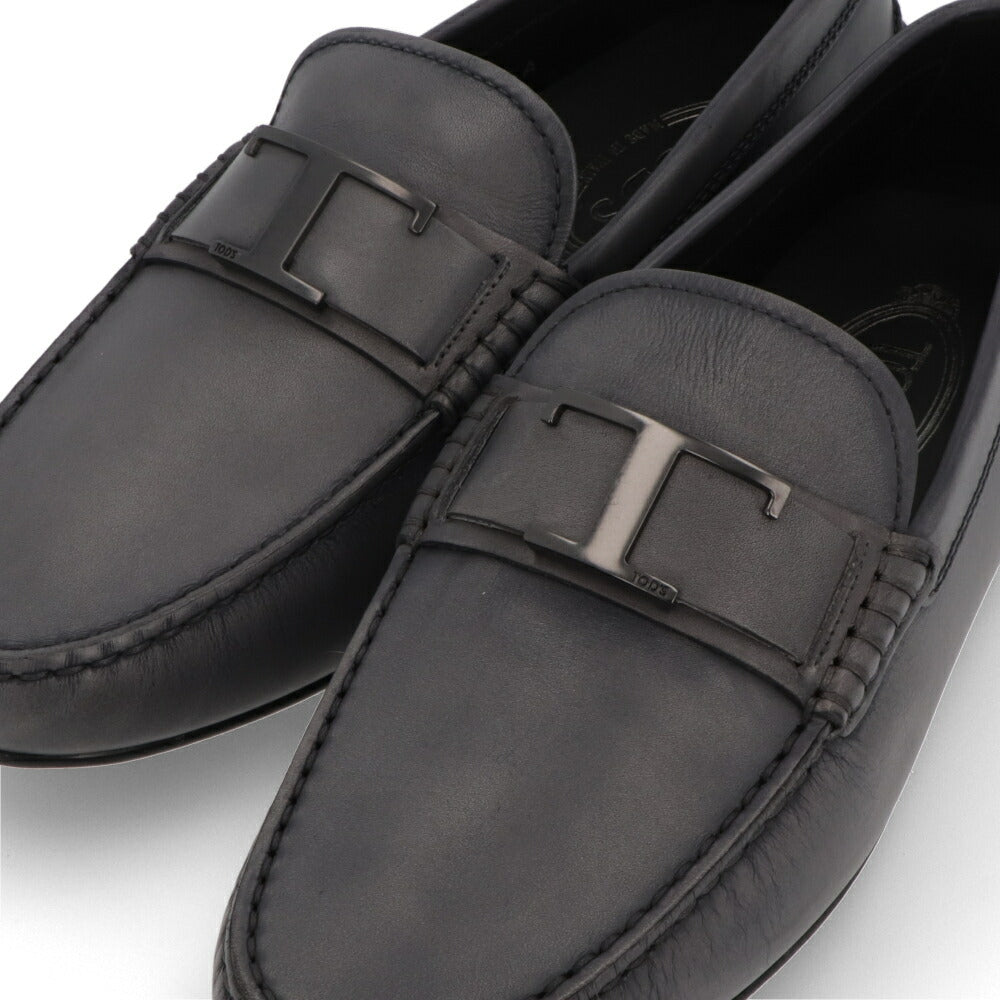 TOD'S CITY GOMMINO グレー ブラウン ドライビングシューズ タイムレス ローファー XXM42C0CT50D9C