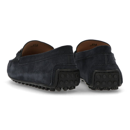 TOD'S ブラウン ネイビー ドライビングシューズ Tバックル ローファー XXM42C0HG70RE0