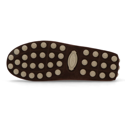 TOD'S ブラウン ベージュ ネイビー ドライビングシューズ Tロゴ ローファー XXM52K0GW61RE0