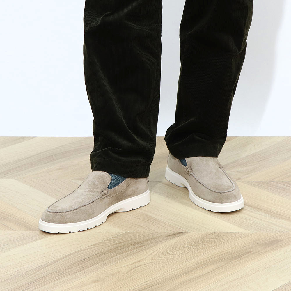 TOD'S スニーカー ベージュ ネイビー スリッポン ローカット XXM59K00040M8W