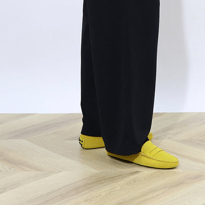 TOD'S イエロー パープル ドライビングシューズ ローファー XXW00G00010RE0