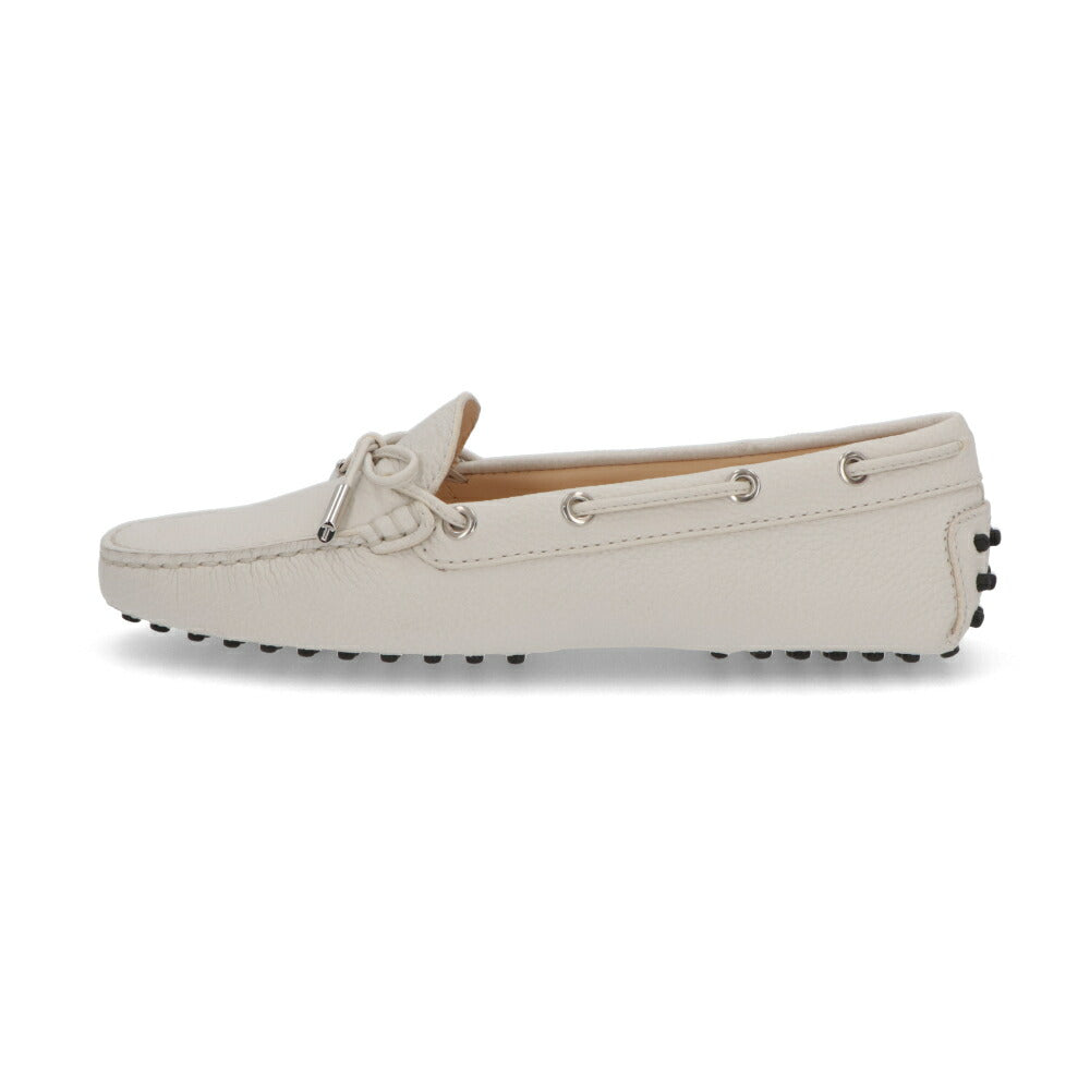 TOD'SCITY GOMMINO  ホワイト モカシン フラットシューズ ドライビングシューズ XXW0FW050305J1