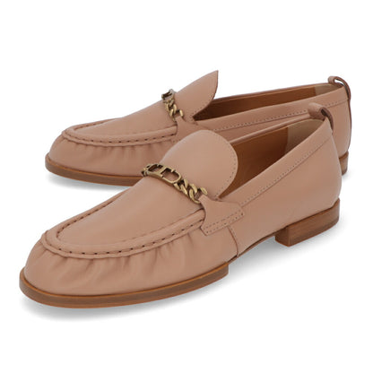TOD'S ピンクベージュ ロゴ ローファー XXW19K0HC80SOM