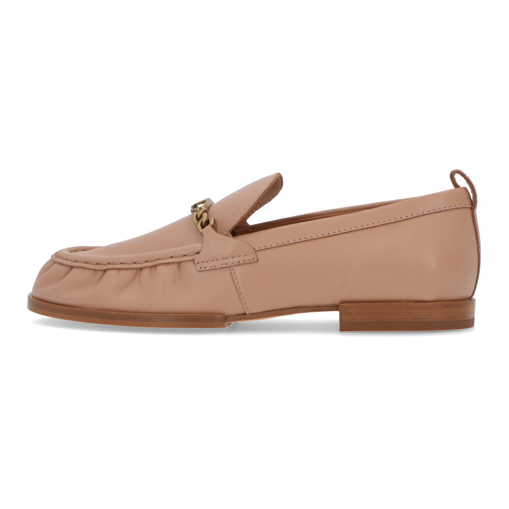 TOD'S ピンクベージュ ロゴ ローファー XXW19K0HC80SOM