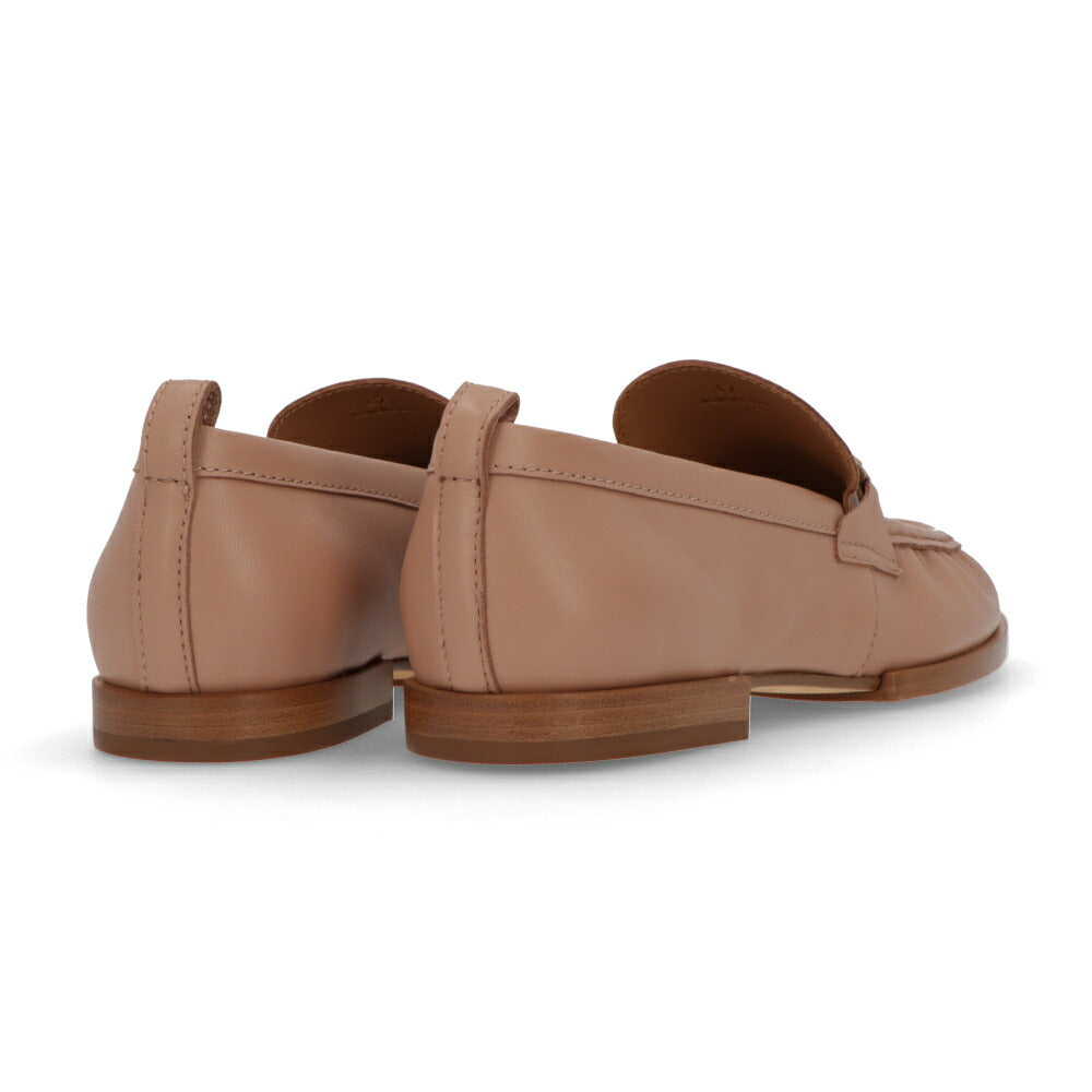 TOD'S ピンクベージュ ロゴ ローファー XXW19K0HC80SOM