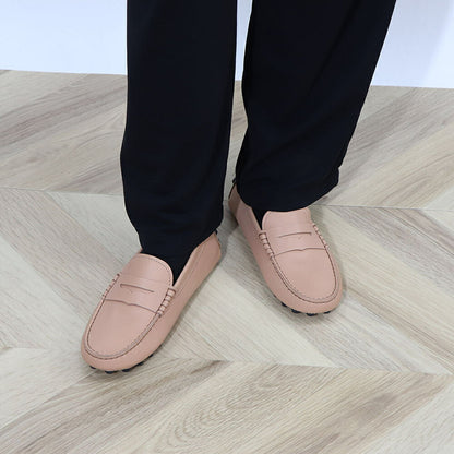 TOD'S ピンクベージュ フラットシューズ ドライビングシューズ ローファー XXW52K00010N6M