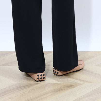 TOD'S ピンクベージュ フラットシューズ ドライビングシューズ ローファー XXW52K00010N6M