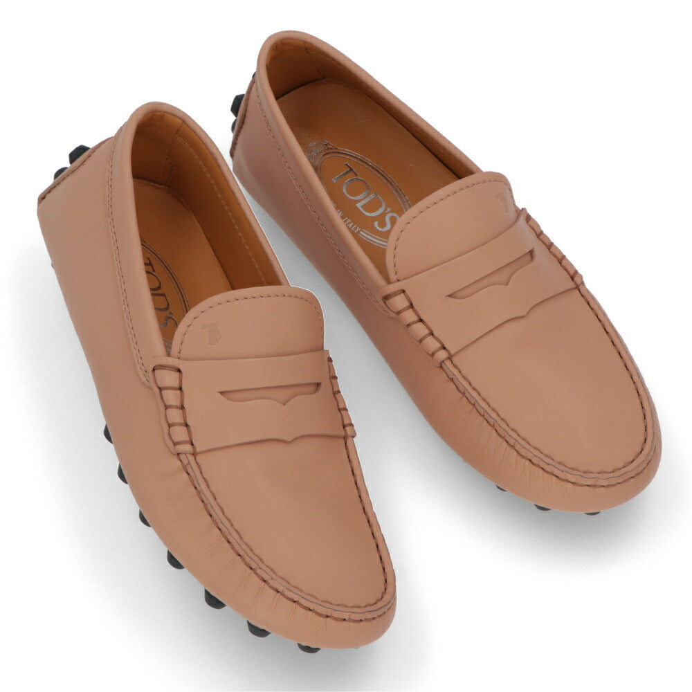 TOD'S ピンクベージュ フラットシューズ ドライビングシューズ
