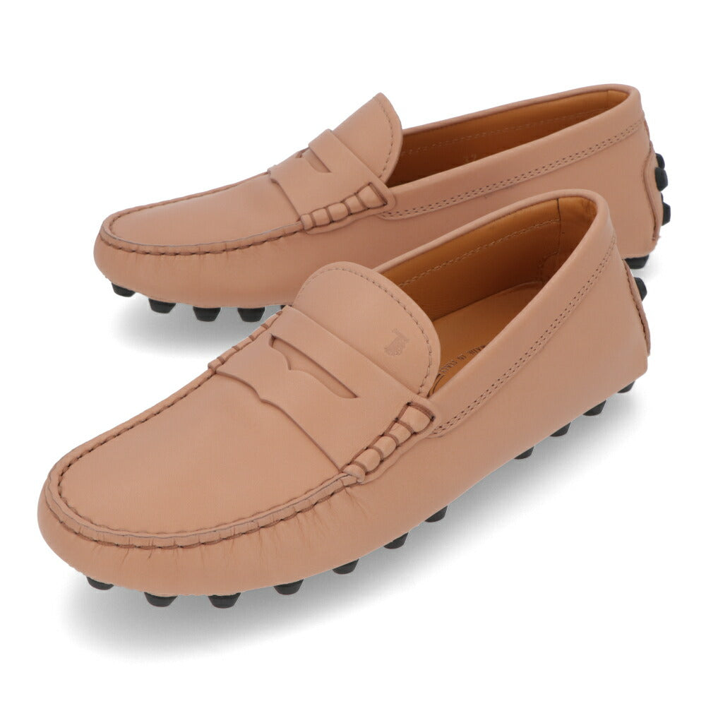 TOD'S ピンクベージュ フラットシューズ ドライビングシューズ ローファー XXW52K00010N6M