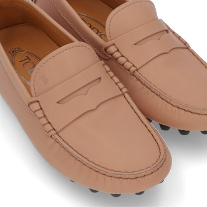TOD'S ピンクベージュ フラットシューズ ドライビングシューズ ローファー XXW52K00010N6M