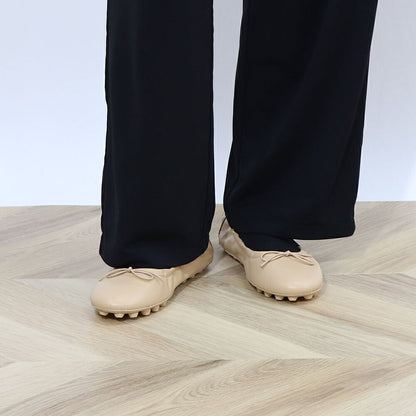 TOD'S ベージュ バレエシューズ リボン XXW76K0HD20SOM