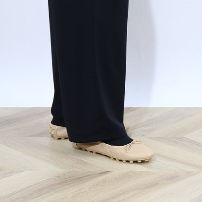 TOD'S ベージュ バレエシューズ リボン XXW76K0HD20SOM