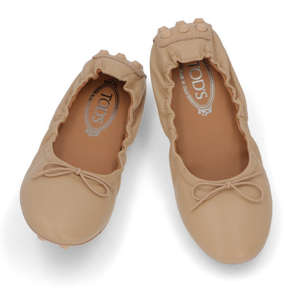 TOD'S ベージュ バレエシューズ リボン XXW76K0HD20SOM