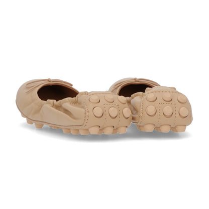 TOD'S ベージュ バレエシューズ リボン XXW76K0HD20SOM