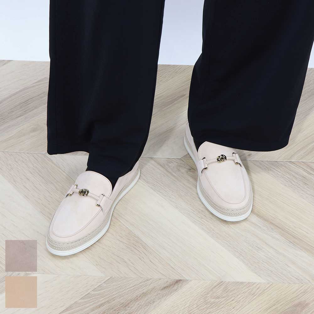 TOD'S エスパドリーユ グレー ベージュ エスパ ローファ XXW92K0HZ00D8W