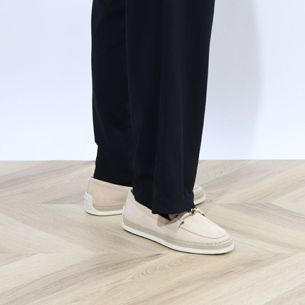 TOD'S エスパドリーユ グレー ベージュ エスパ ローファ XXW92K0HZ00D8W