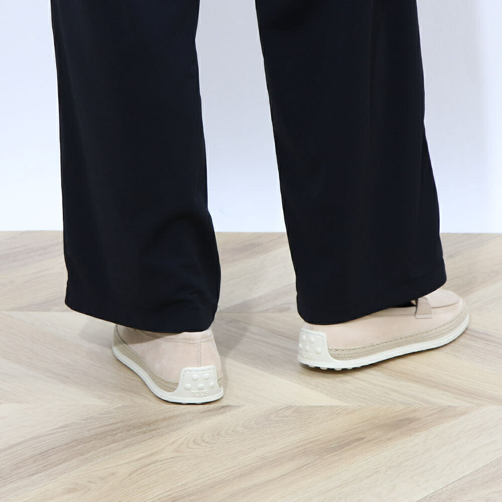 TOD'S エスパドリーユ グレー ベージュ エスパ ローファ XXW92K0HZ00D8W