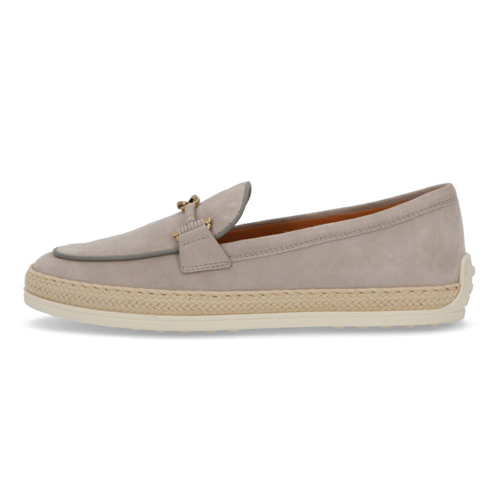 TOD'S エスパドリーユ グレー ベージュ エスパ ローファ XXW92K0HZ00D8W