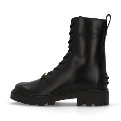 TOD'S ブーツ ブラック レースアップ ショートブーツ XXW08J0EY53RBT