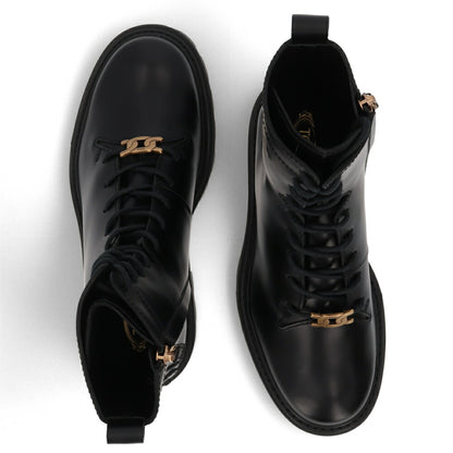 TOD'S ブーツ ブラック レースアップ ショートブーツ XXW08J0EY53RBT