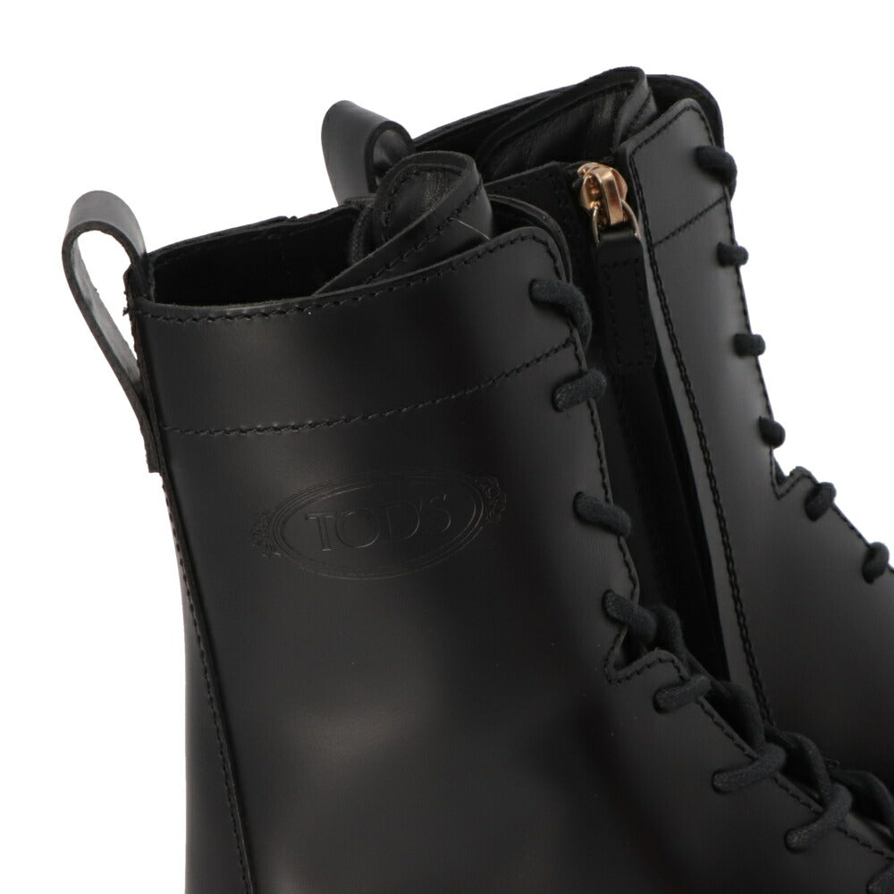 TOD'S ブーツ ブラック レースアップ ショートブーツ XXW08J0EY53RBT