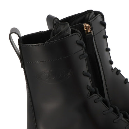 TOD'S ブーツ ブラック レースアップ ショートブーツ XXW08J0EY53RBT