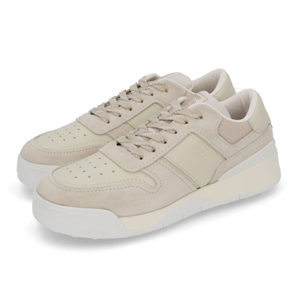 【TOD'S】トッズ　スニーカー　ローカット　レディース　ベージュ　新品 TOD'S トッズ スニーカー ベージュ ボルドー ローカット