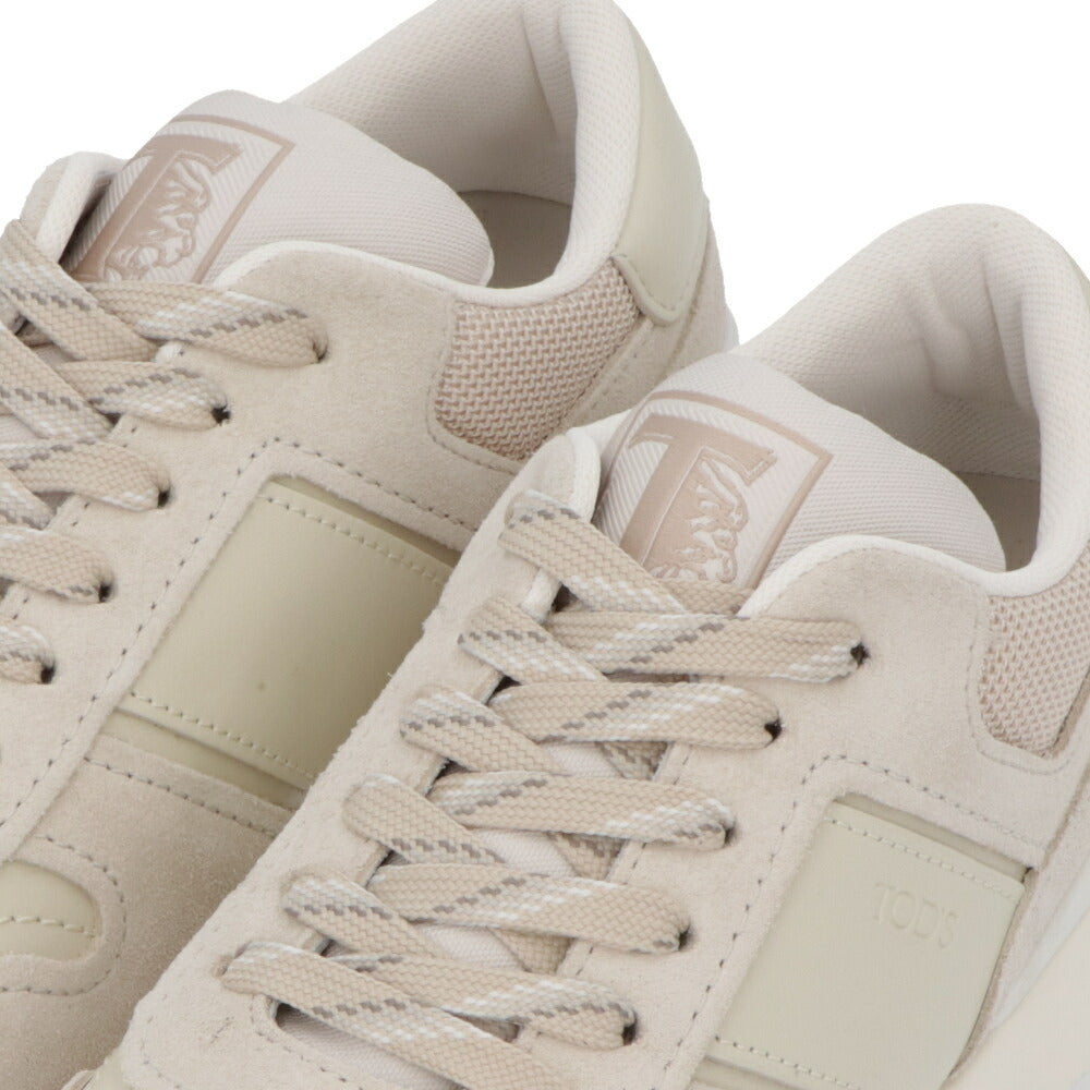 TOD'S スニーカー ベージュ ボルドー ローカット XXM51K0GH50CLT