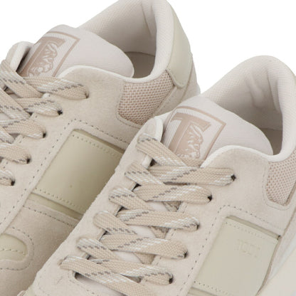 TOD'S スニーカー ベージュ ボルドー ローカット XXM51K0GH50CLT