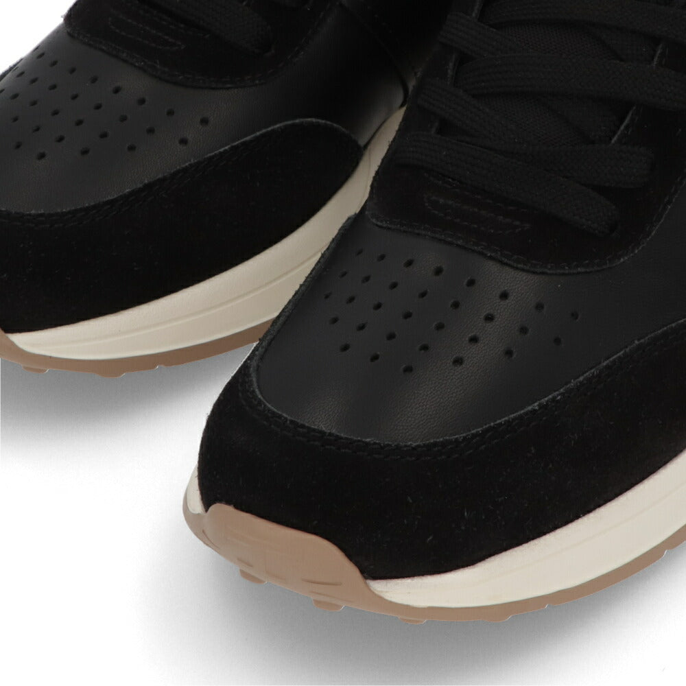 TOD'S スニーカー ブラック スムースカーフスキン レースアップ バイカラー ローカット XXM63K0GT80QHG