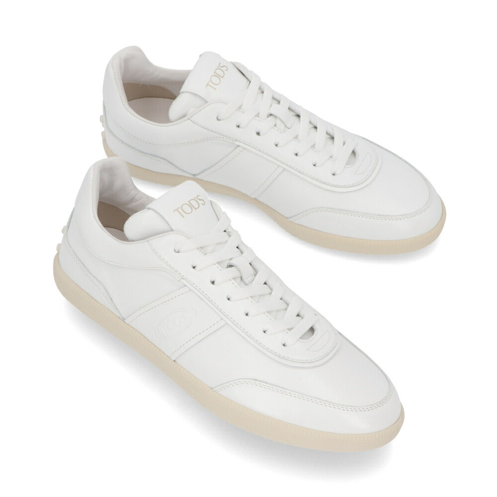 TOD'S スニーカー ホワイト スムースレザー シンプル ローカット XXM68C0DP30OV7