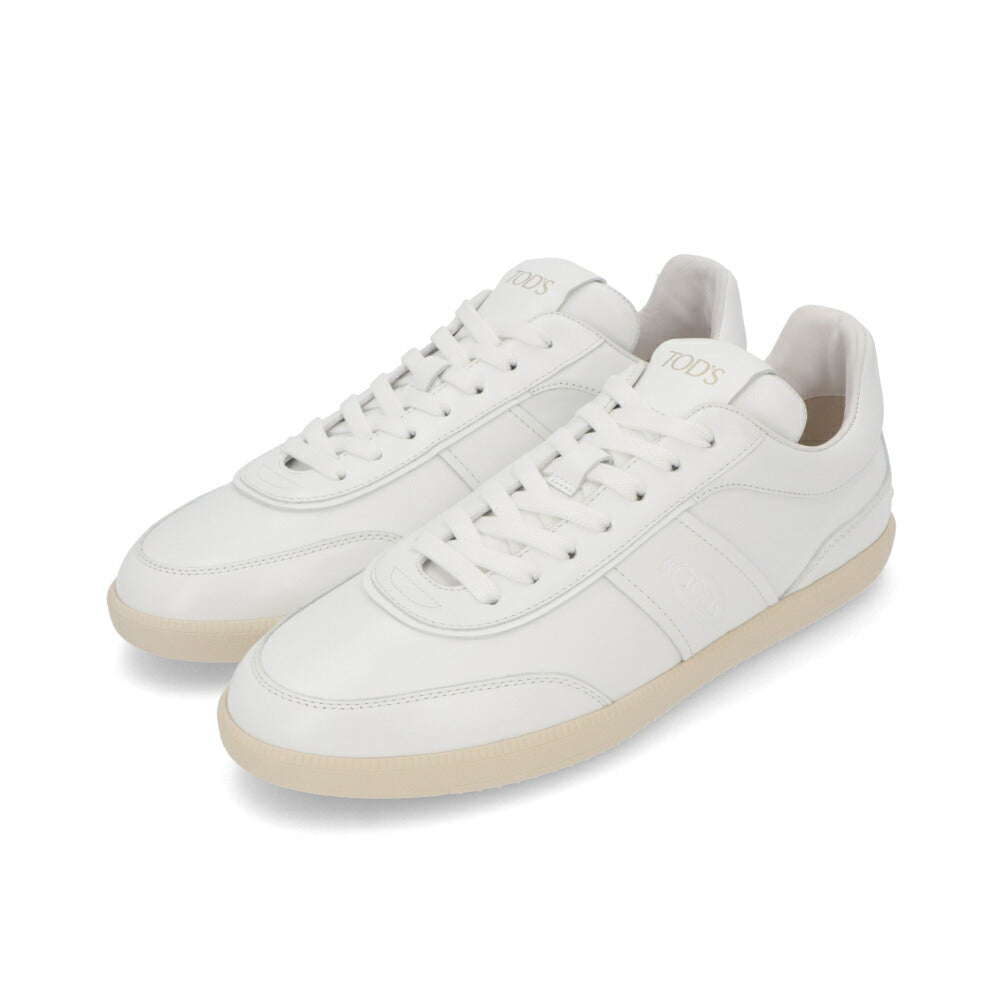 TOD'S スニーカー ホワイト スムースレザー シンプル ローカット XXM68C0DP30OV7