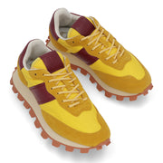 TOD'S スニーカー  イエロー×ボルドー レースアップ ローカット XXW25K0FL90PQ4