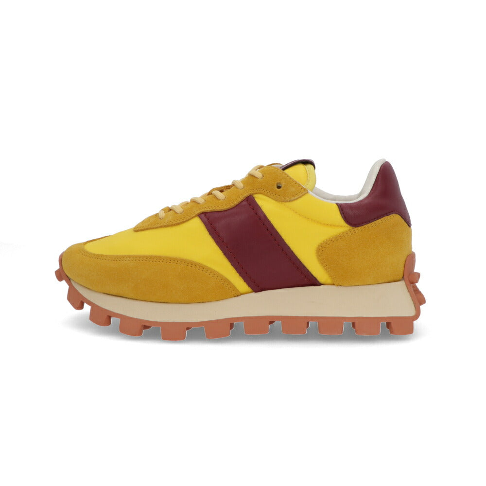 TOD'S スニーカー  イエロー×ボルドー レースアップ ローカット XXW25K0FL90PQ4