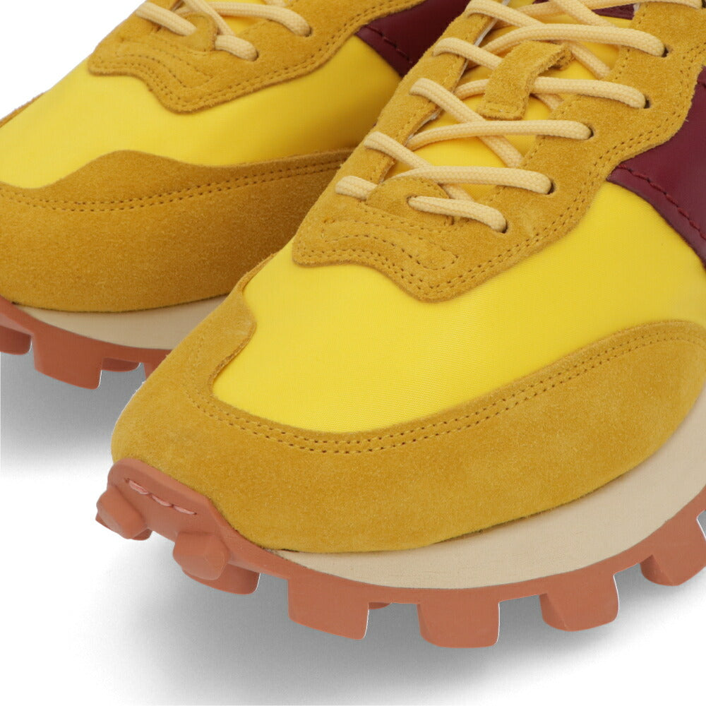 TOD'S スニーカー  イエロー×ボルドー レースアップ ローカット XXW25K0FL90PQ4