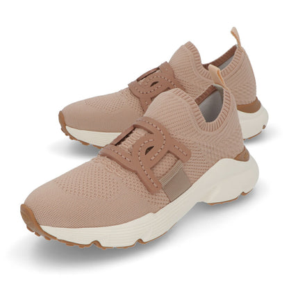 TOD'S スニーカー ベージュ ニット ロゴ XXW54C0EM60SKM