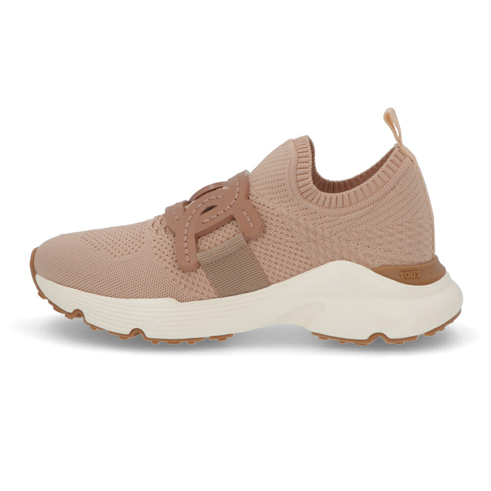 TOD'S スニーカー ベージュ ニット ロゴ XXW54C0EM60SKM