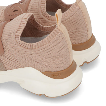 TOD'S スニーカー ベージュ ニット ロゴ XXW54C0EM60SKM