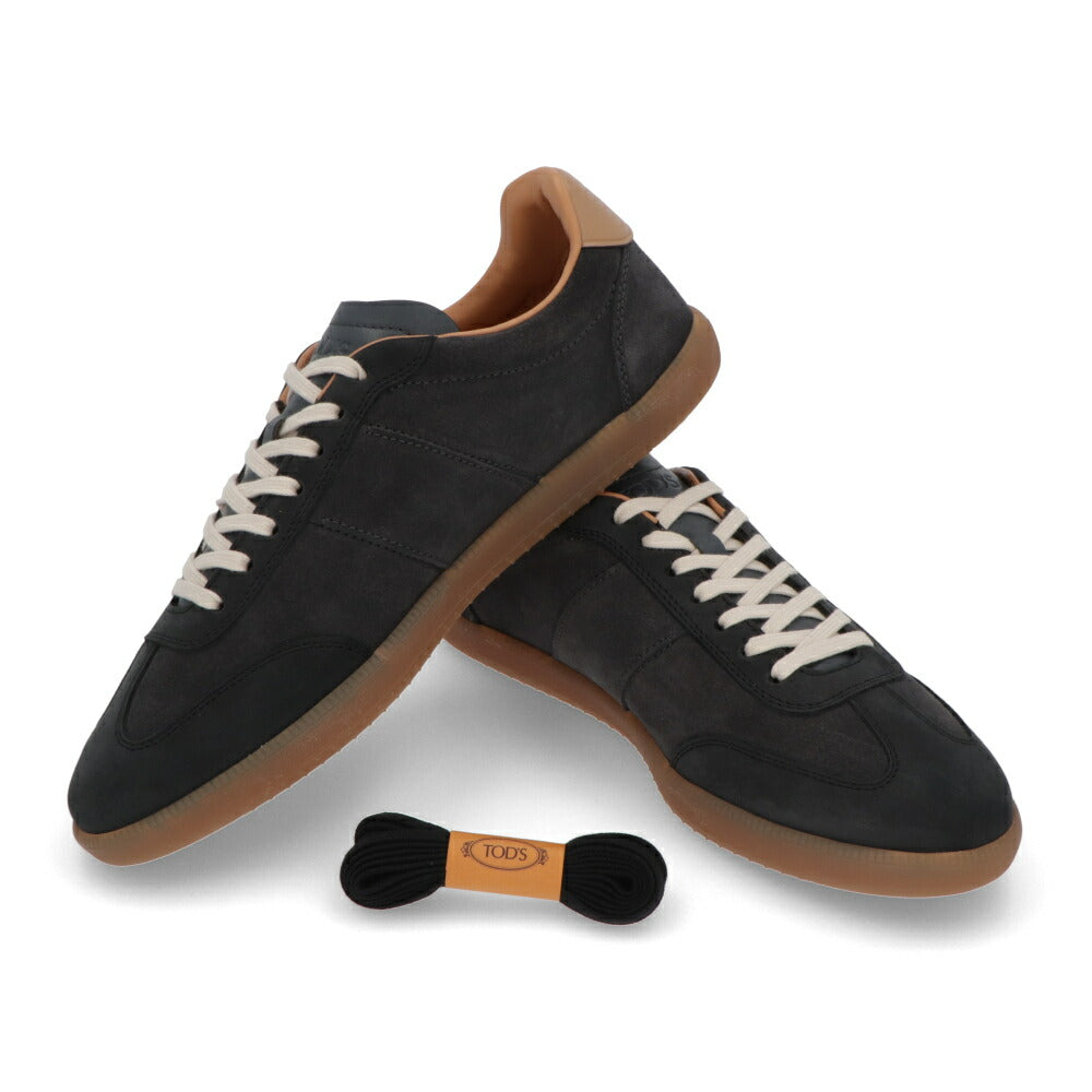 TOD'S スニーカー ネイビー スエードカーフスキン ローカット フラット ローカット XXM68C0IL70TND