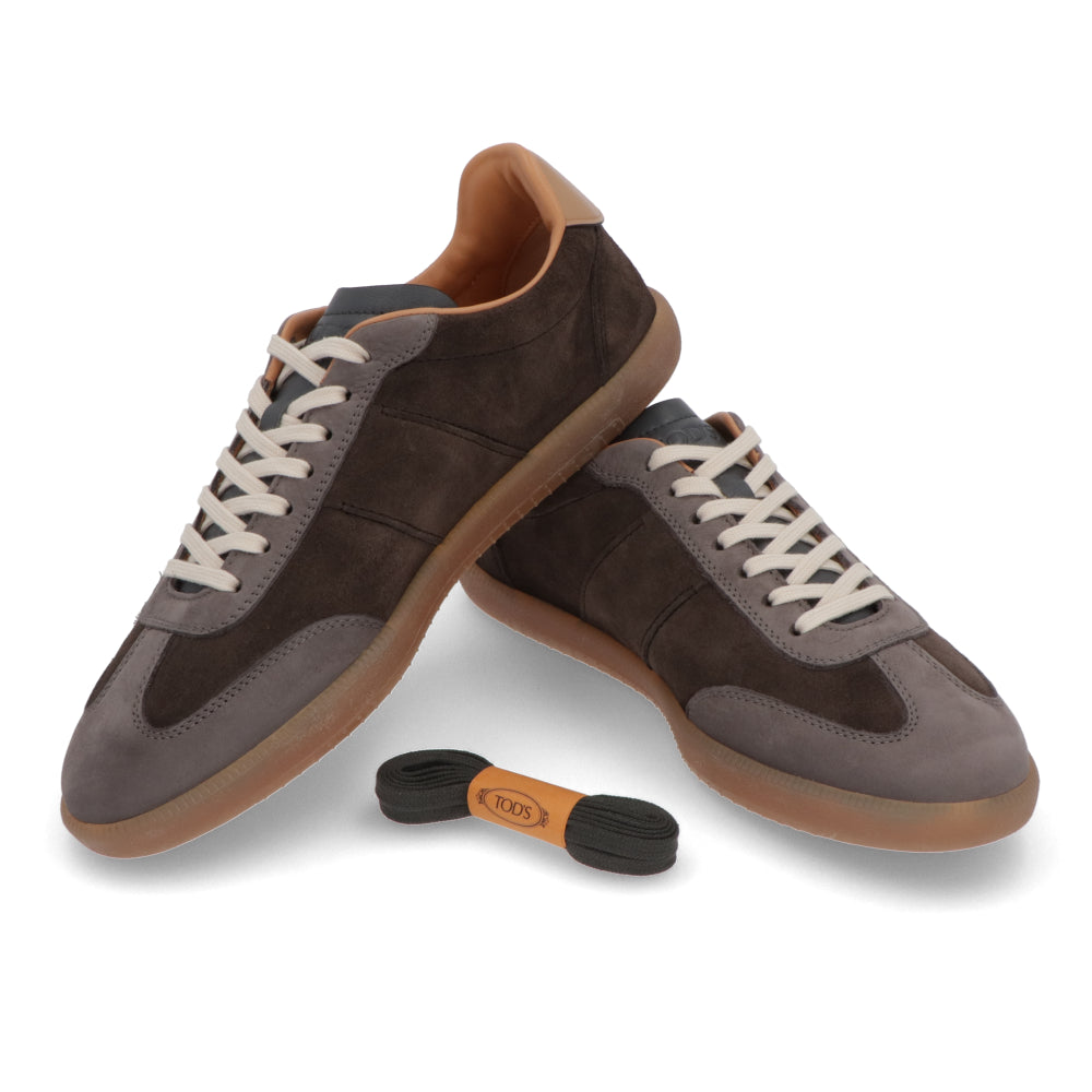 TOD'S スニーカー ネイビー スエードカーフスキン ローカット フラット ローカット XXM68C0IL70TND