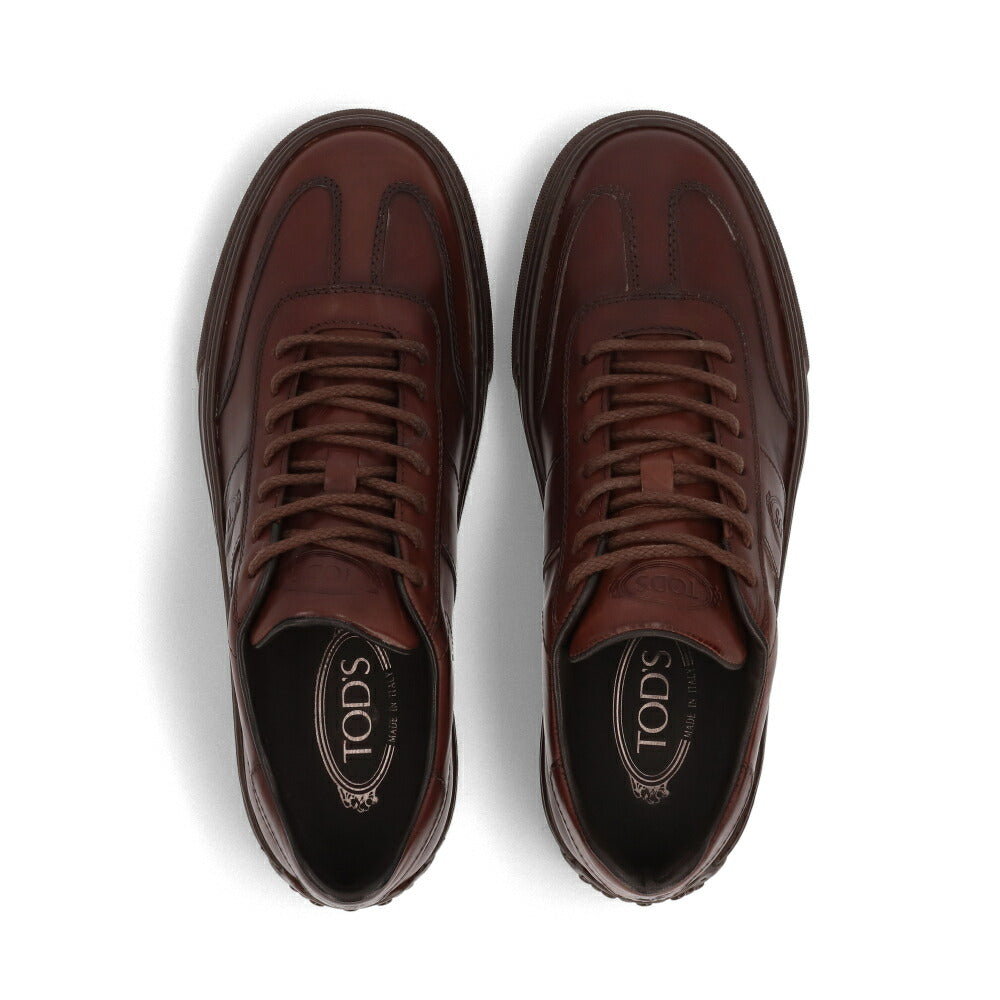 TOD'S トッズ スニーカー ブラック ブラウン カーフスキン レザー
