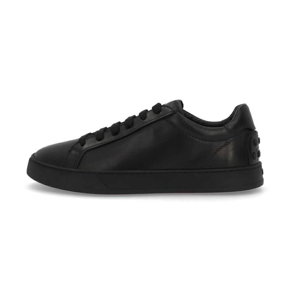 TOD'S スニーカー  ブラック レザースニーカー シンプル ローカット XXM04L0HZ40JUS