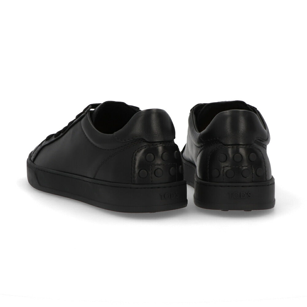TOD'S スニーカー  ブラック レザースニーカー シンプル ローカット XXM04L0HZ40JUS