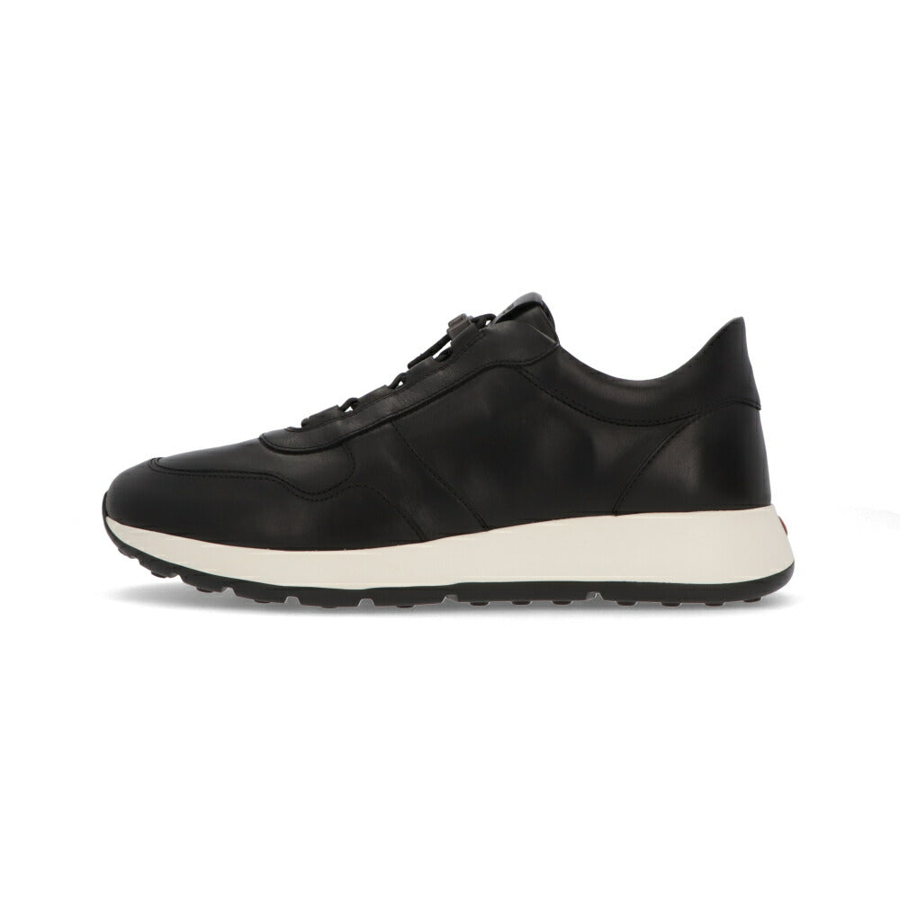 TOD'S トッズ  スニーカー ブラック カーフスキン フラットシューズ ドローストロング ローカット XXM79K0IP50THC