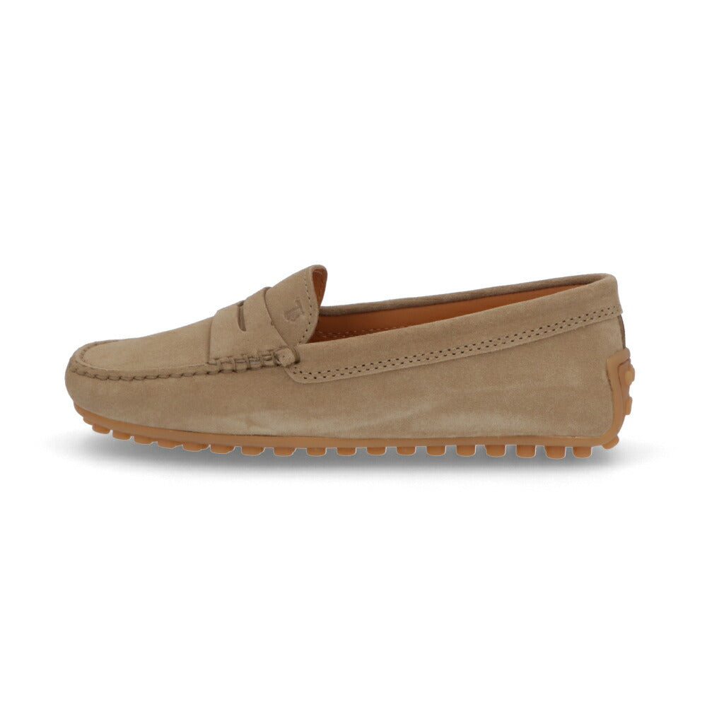 TOD'S ブラウン ライトブラウン スエードカーフスキン ローファー モカシン フラットシューズ XXW10L00010RE0