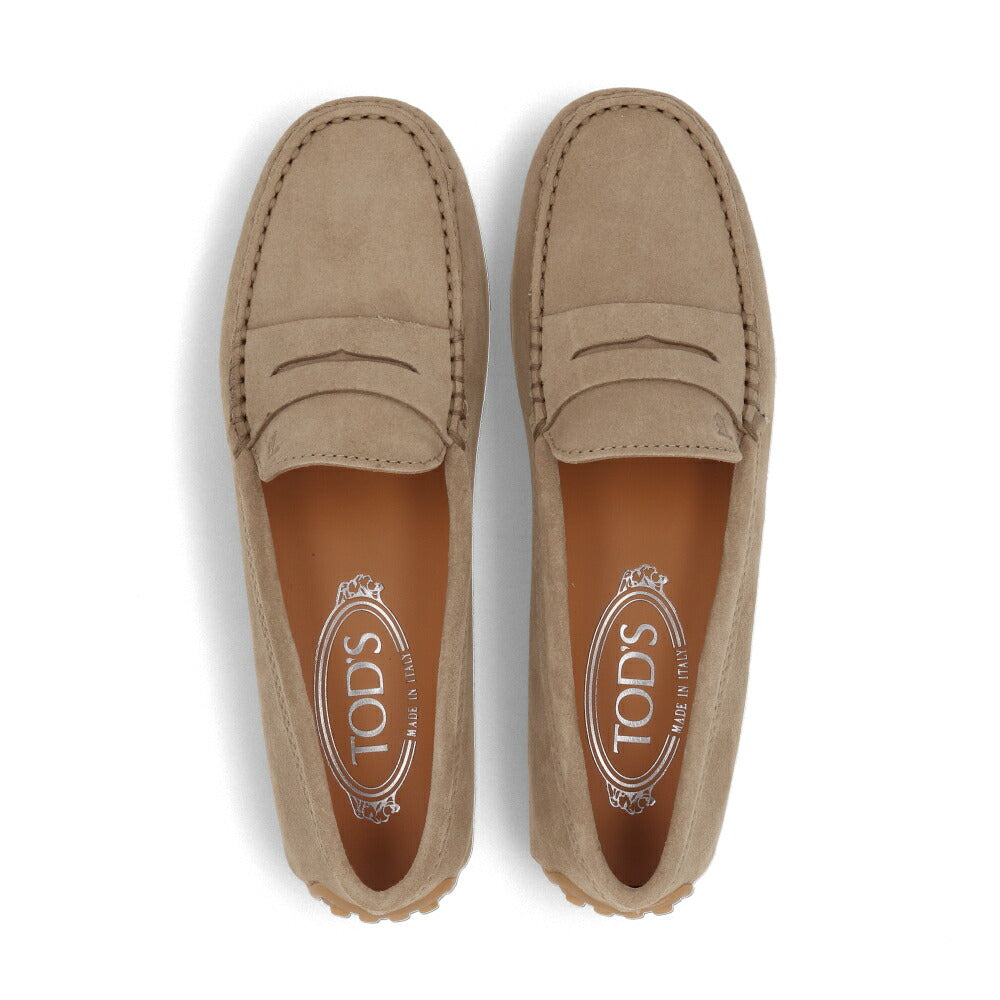 TOD'S スエード モカシン ブラウン 37 TOD'S トッズ ブラウン ライトブラウン スエードカーフスキン