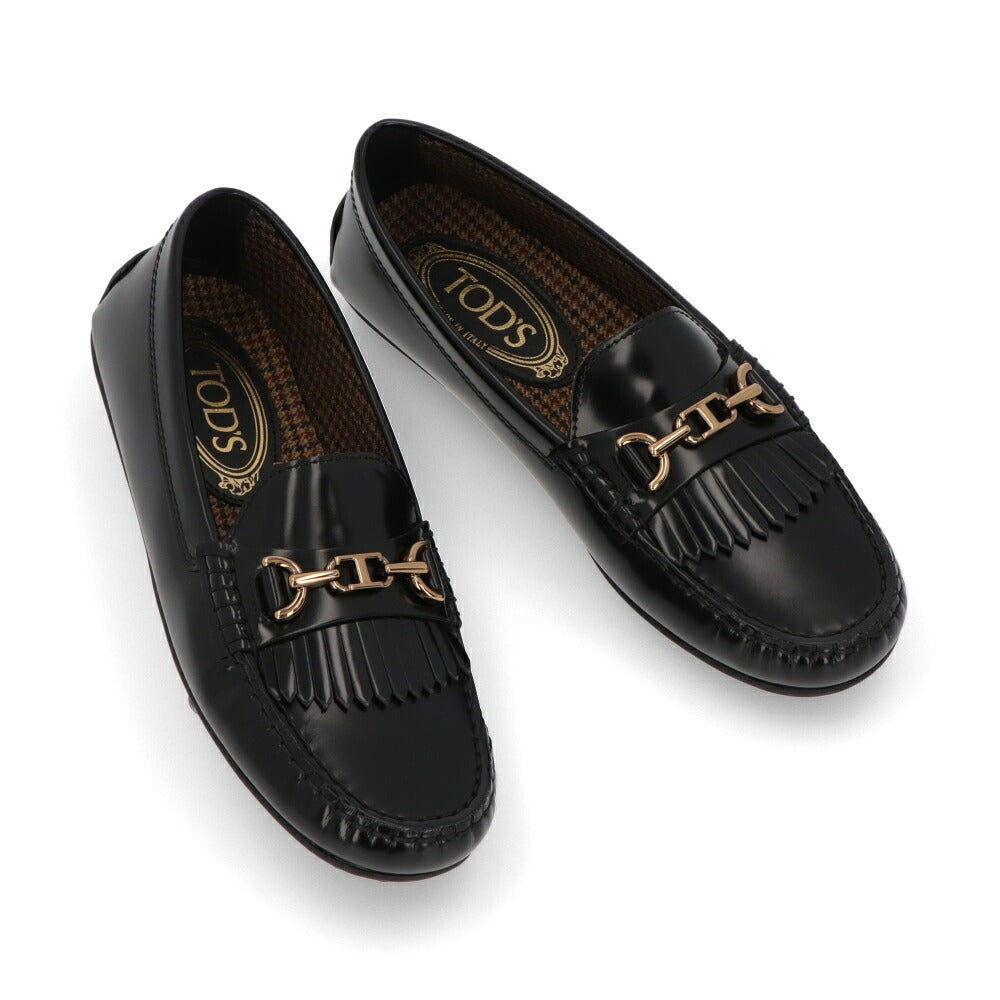 TOD'S トッズ レディース シューズ レザーシューズ ブラック レザー ローファー スリッポン ローファー XXW10L0IM02SHA