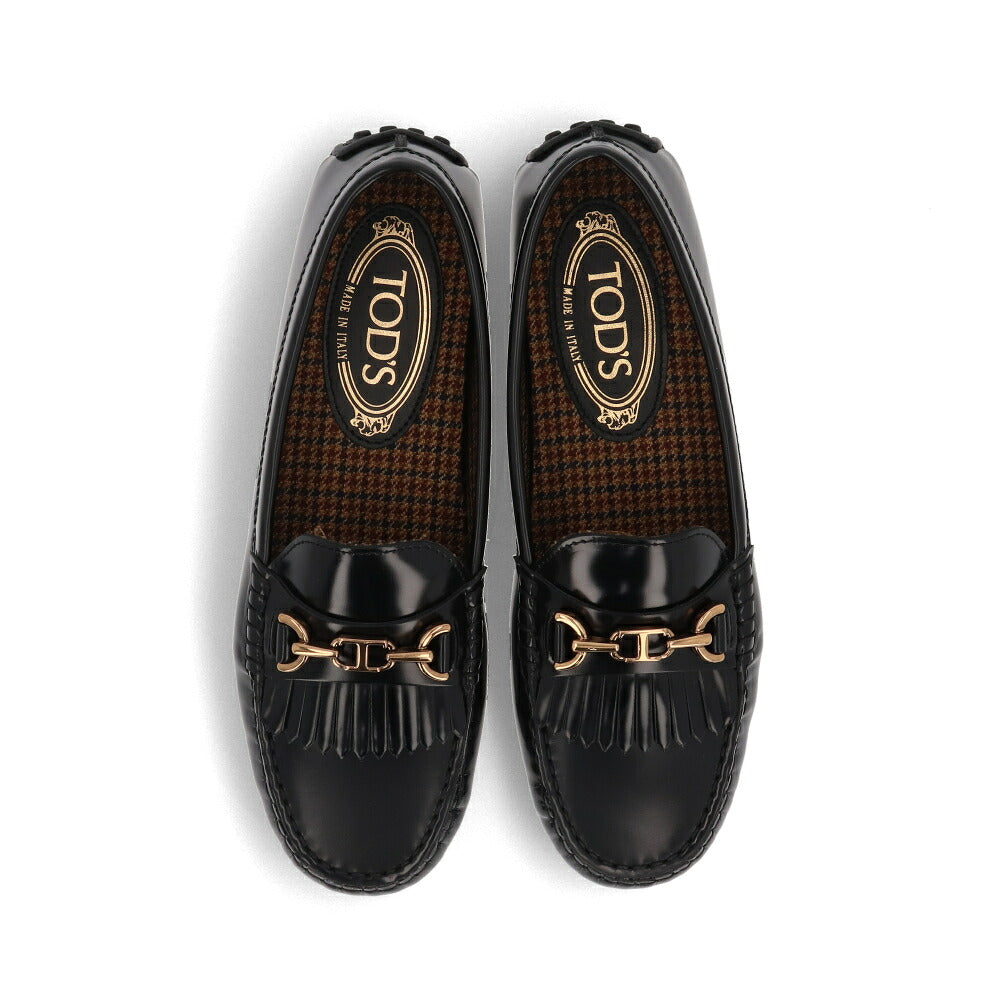 TOD'S トッズ レディース シューズ レザーシューズ ブラック レザー ローファー スリッポン ローファー XXW10L0IM02SHA