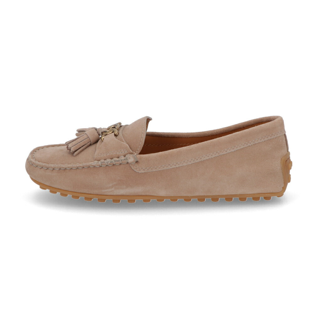 TOD'S トッズ  ピンクベージュ スエード モカシン フラットシューズ XXW10L0ID50M8W
