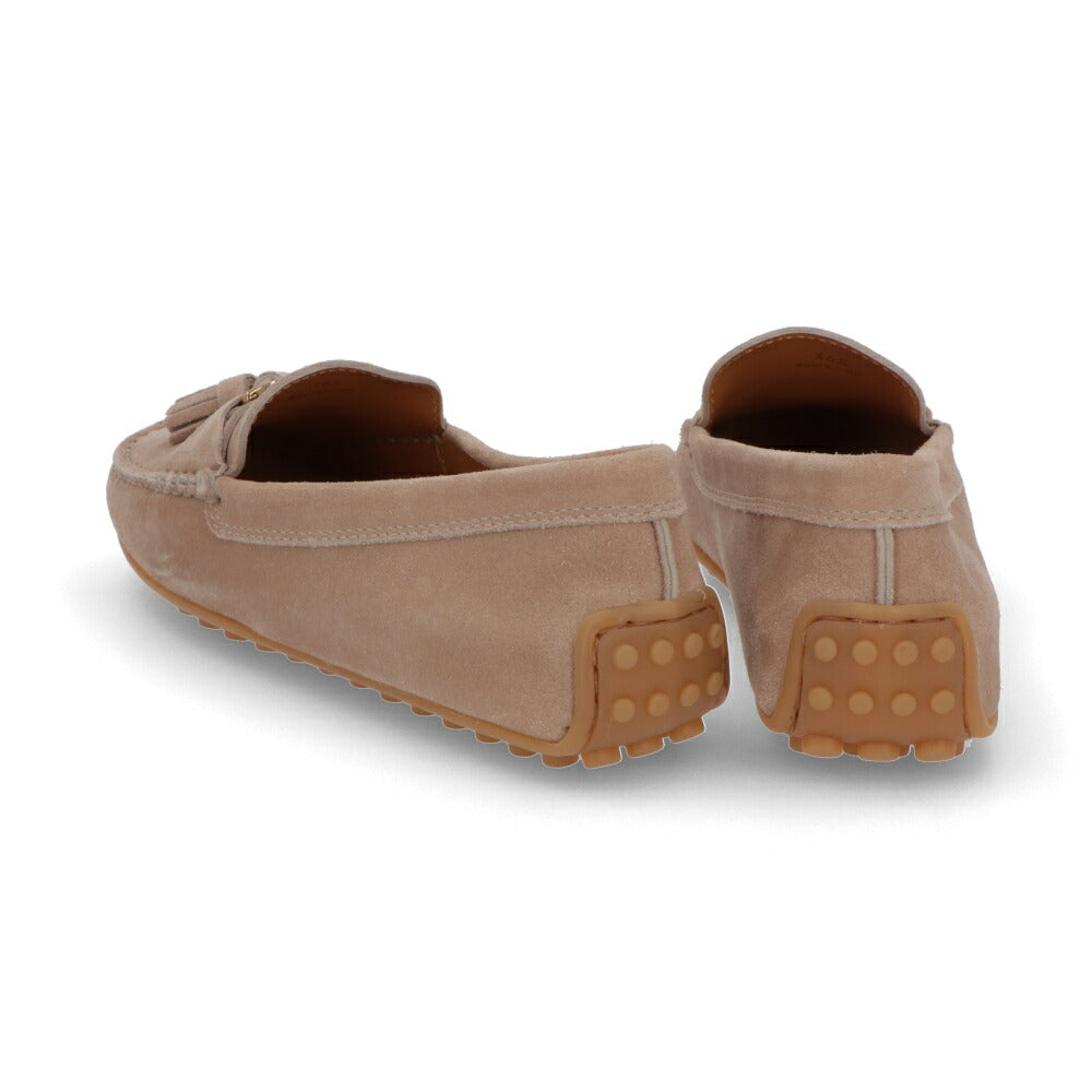 TOD'S トッズ  ピンクベージュ スエード モカシン フラットシューズ XXW10L0ID50M8W